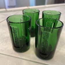 Jagermeister  1 Oz Green Shot Glasses Lot Of 4 Preowned picture