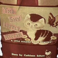 Vintage Classroom Film Strip Slide 1946 The Shy Little Kitten Golden Book Kawaii picture