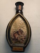 1976 Wildlife Squirrel  Beams Choice Bourbon Whiskey Decanter Liquor Bottle  picture