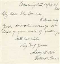 HARRY S. NEW - AUTOGRAPH LETTER SIGNED 04/15/1925 picture