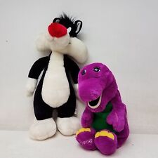 Set of Two Vintage Plushies Including Barney & Sylvester picture