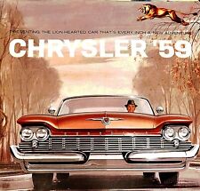 Original 1959 Chrysler Full Line Fold Out Brochure Excellent -  picture