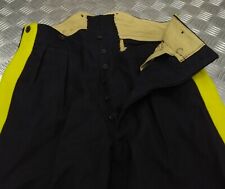 Vintage British Army No1 Trousers Blues 1955 Yellow Stripe R.E Clothes EBYT677 picture