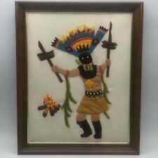 Native American Southwest 1970’s Hand Crafted Apache Gaan Dancer Stitching 2 picture