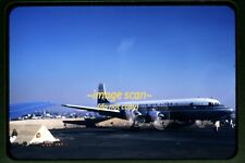 JAL Japan Airlines Douglas DC-7C Aircraft in mid 1950's, Kodachrome Slide i13b picture