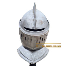 20GA Medieval Knight Tournament Armor - Best Gift, Close Helmet IMA-HLMT-042 picture