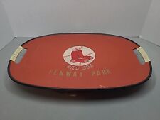 Vtg Boston Red Sox, Red Serving Tray Wrapped Handles,  Fenway Park picture