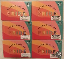 Lot of 6 Starbucks Gay Pride Month Gift Cards NEW picture