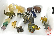 19 pc Collection of Vintage Ornate Elephant Figurines picture
