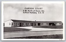Garden Court DuPont Parkway Dover Delaware DE Chrome c1950 Postcard picture