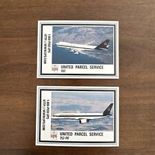 United Parcel Service UPS Airplane Fleet Cards Boeing 757 747 picture