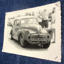 Vintage Photograph Race Car Wreck Morris Minor Original Collectible 60s Rare picture