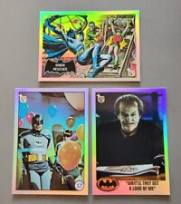 (3) 2013 Topps 75th Anniversary Rainbow Foil Batman Black Bat Laffs Joker 1989 picture