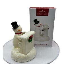 Hallmark 2023 Sing-Along Showman Piano Playing Snowman Christmas Ornament picture