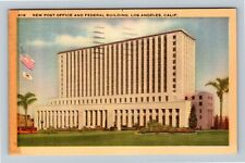 Los Angeles, CA-California, Post Office & Federal Building Vintagec1941 Postcard picture