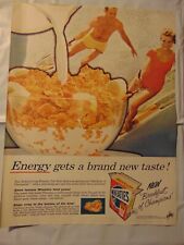 1957 WHEATIES for ENERGY Water Ski vintage print ad picture