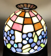 Vintage Tiffany-Style Lamp Shade Glass & Acrylic 5.5” W X 4.5” H picture