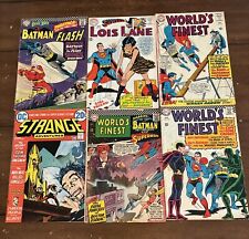 LOT OF 6 DC COMICS SILVER AGE BATMAN FLASH LOIS LANE WORLD’S FINEST GD - VF picture