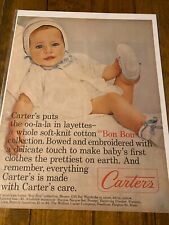 Vintage 1966 Carter's Children Clothes Bon Bon Collection ad picture