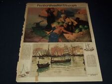 1930 OCTOBER 5 PITTSBURGH SUN TELEGRAPH GRAVURE - COLOR - EAST OF SUEZ - NT 9583 picture