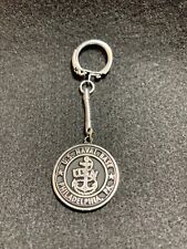 Vintage US Navy Philadelphia Naval Base Metal Key Ring picture