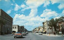 Jamestown ND North Dakota First Avenue Main Street 1950s Vtg Postcard A4 picture