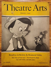 Theatre Arts Monthly January 1940 Disney's Pinocchio Black Americana picture
