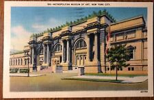 Metropolitan Museum Of Art New York City NY Vtg Linen Postcard Postmarked 1941 picture