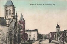 Head of Main Street Harrodsburg Kentucky KY 1909 Postcard picture