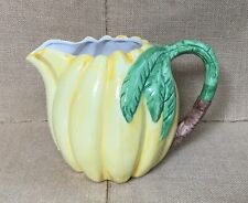 Vintage Novelty Yellow Tropical Fruit Ceramic Banana Pitcher Whimsical Fun picture