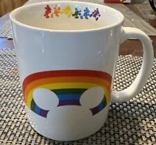 Disney Pride Collection Mickey Head Coffee Mug Rainbow Colors 13.5 Oz Ceramic picture