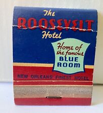 THE ROOSEVELT HOTEL NEW ORLEANS Full Unstruck HTF  Vintage Matchbook B picture