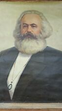 Karl Marx Large Original Antique Oil Painting on Canvas picture