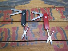 Lot of 2 Victorinox Classic SD Swiss Army Knives 58mm Black & Red picture