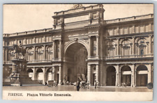 c1910s Firenze Italy Plazza Vittorio Emanuele Antique Postcard picture
