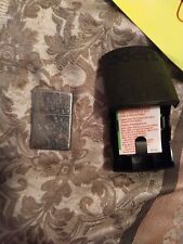 Vintage 1998 Silver Plate With Slashes Zippo Lighter picture