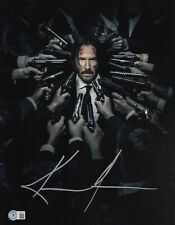 KEANU REEVES SIGNED AUTOGRAPH JOHN WICK 11X14 PHOTO BECKETT BAS picture