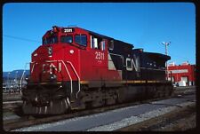 Original Rail Slide - CN Canadian National 2511 Port Mann BC 11-9-1997 picture