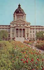 Pierre SD South Dakota State Capitol Downtown 1950s Vtg Postcard O8 picture