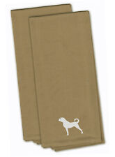 Anatolian Shepherd Tan Embroidered Towel Set of 2 BB3477TNTWE picture