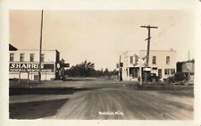 RR Wellston Manistee MI RPPC PMRR DEPOT STOP Pere Marquette RR at Pray Grocery picture