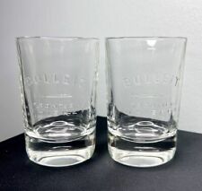 Bulleit Frontier Whiskey Drinking Rocks Glasses Pair 4” Alcohol Shot Set of 2 picture