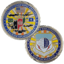 USAF 455th Air Expeditionary Wing Bagram Afghanistan Challenge Coin Commander picture