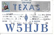 QSL 1946 Orange Texas    radio card picture