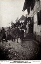 Soldiers Marriage Engagement in Alsace, in Sopper-le-Haut, France 1915 RPPC WWI picture
