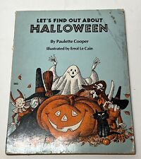 Let's Find Out About Halloween Paulette Cooper Vintage Kids Book 1977 Paperback picture