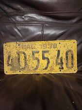 1938 California License Plate 4 D 5540 picture