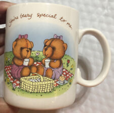 Vintage 1980s Avon You’re Beary Special To Me 4” Collector Mug Cup EUC picture