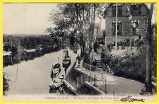 cpa 78 - VILLENNES sur SEINE (Yvelines) Les QUAIS vus du PONT Barques Dos 1900 picture