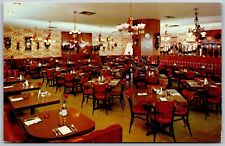 Vtg Hollywood California CA Tick Tock Restaurant Dining Room View Postcard picture